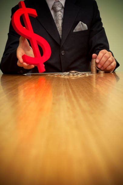 istock Large dollar sign with coins 157508928