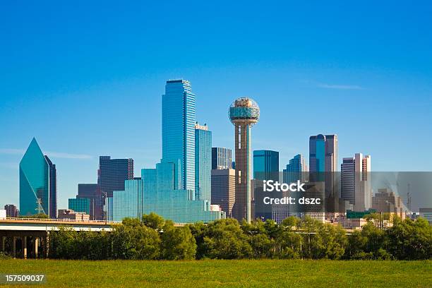 Dallas City Skyline Texas Stock Photo - Download Image Now - Dallas - Texas, Urban Skyline, Day