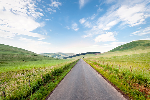 Rural landscape in Tuscany near San Quirico d Orcia, Siena province, Tuscany, Italy