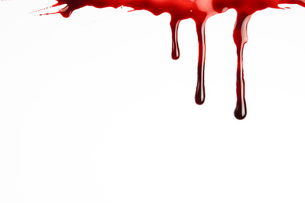 Blood Dripping A stock photo of a white background with blood dripping down from the top edge. spilling photos stock pictures, royalty-free photos & images