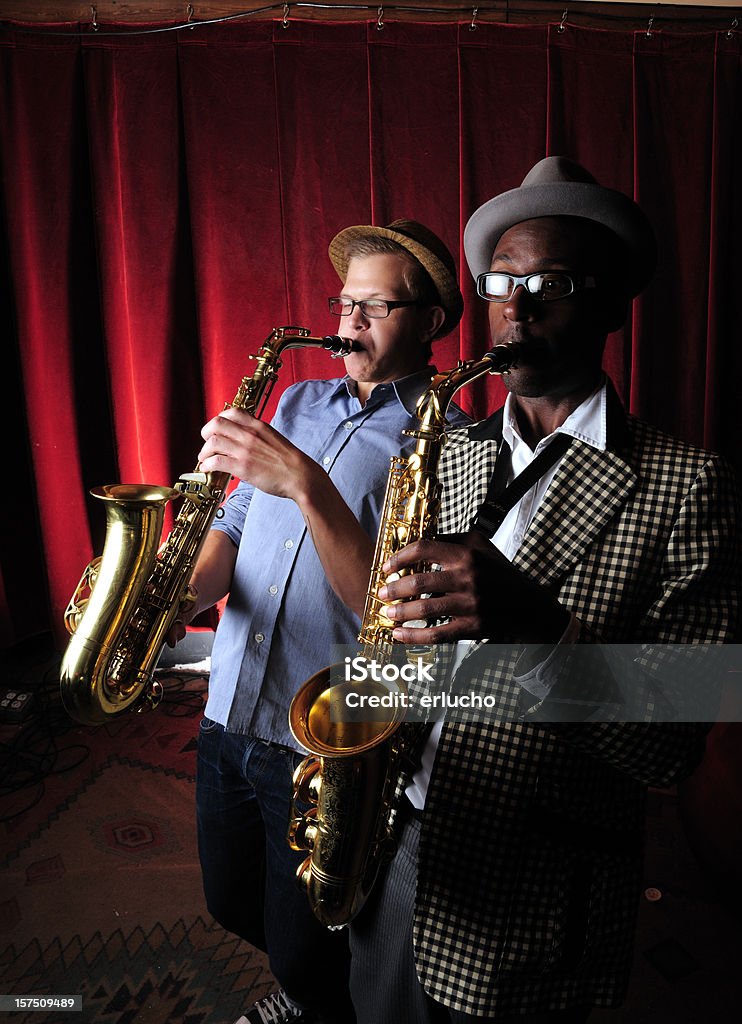 Musicians Musicians playing Jazz. Adult Stock Photo