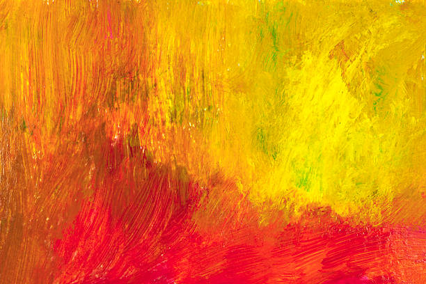 rot und gelb abstrakt hintergrund gemalt - canvass stock-fotos und bilder
