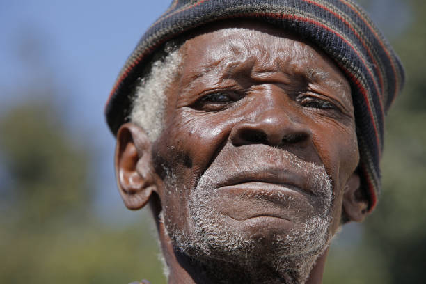 istock Old African man outdoors 157510052