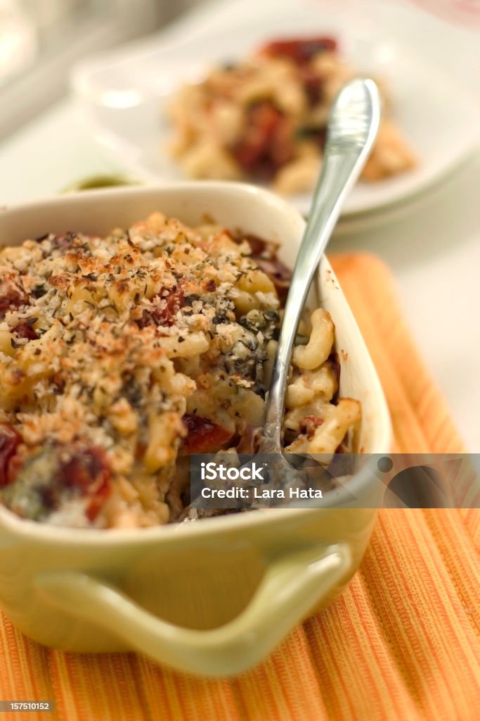 Fancy mac n cheese  Casserole Stock Photo