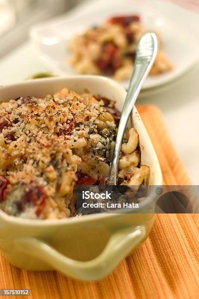 Fancy Mac N Cheese Stock Photo - Download Image Now - Casserole, Macaroni, Baked