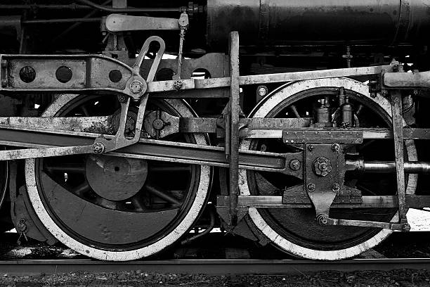 Steam Locomotive Wheels stock photo