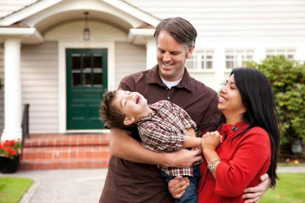 istock Young Playful Family at Home 157510418