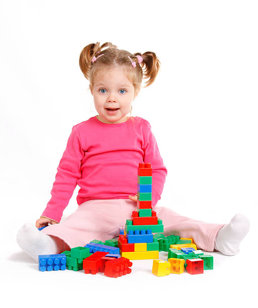 Baby toys frame. Copy space for text