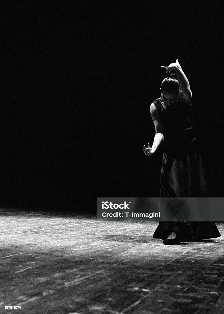 Moderno e flamenco - Foto de stock de Preto e branco royalty-free
