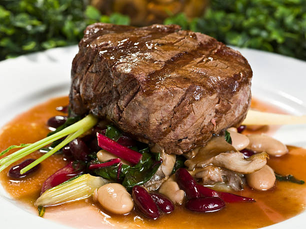 istock Grilled Beef  Filet Mignon with Beans 157511130
