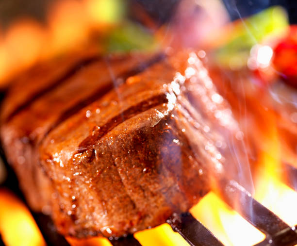 BBQ Steak on the Grill