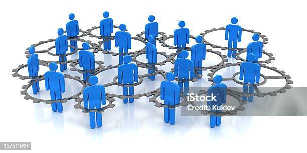 Connection Stock Photo - Download Image Now - Blue, Business, Business Relationship