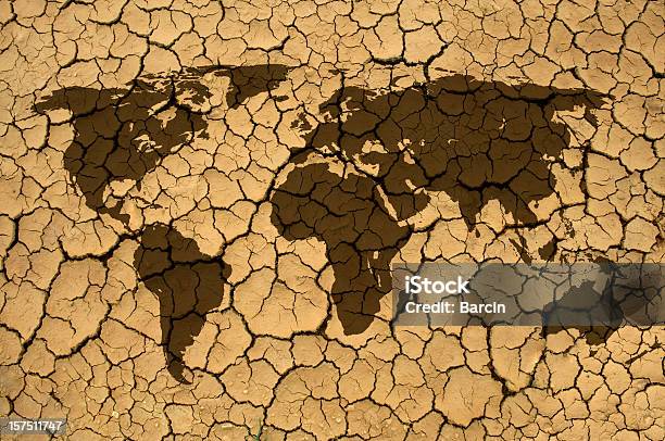 Foto de Aquecimento Global e mais fotos de stock de Seca - Seca, Mapa-múndi, Mudanças climáticas