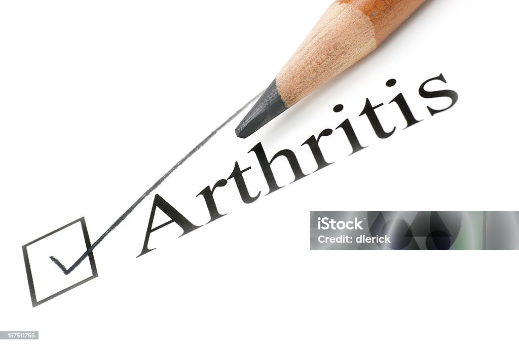 Arthrite soins de santé de la liste de contrôle - Photo de Arthrite libre de droits