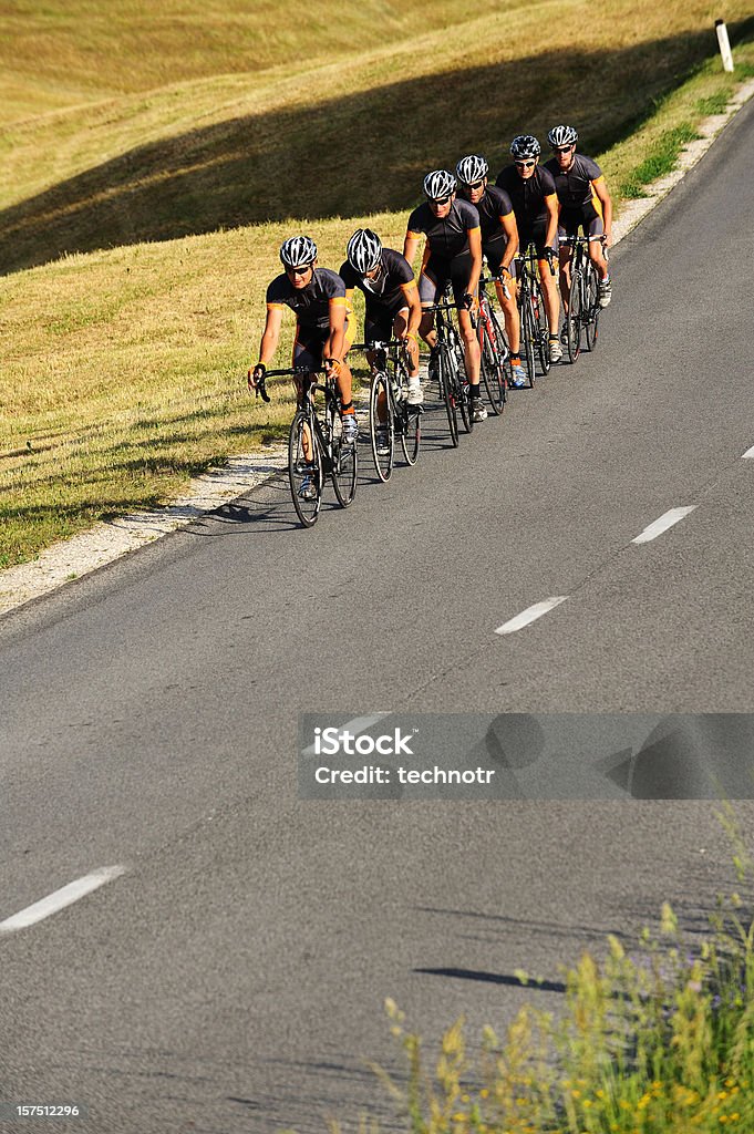Ciclisti team Praticare - Foto stock royalty-free di Bicicletta