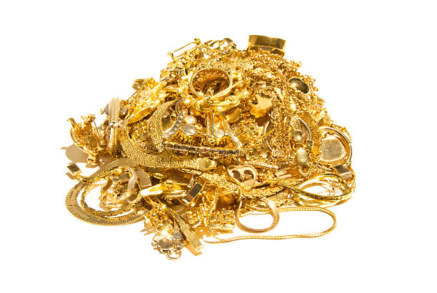 커요 더미 골드 jewelry - gold jewelry ring scrap metal 뉴스 사진 이미지