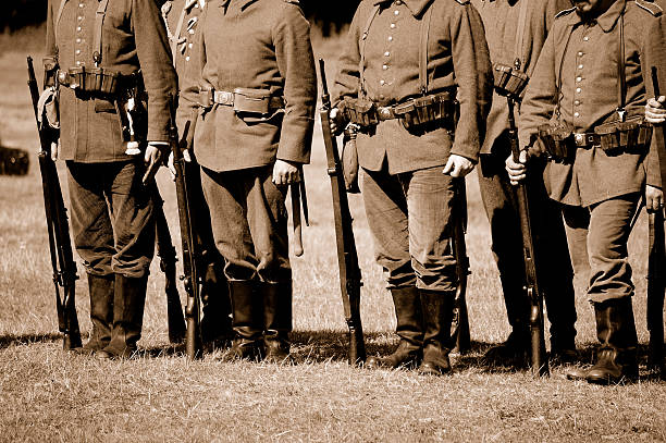 WW1 German Troops. stock photo