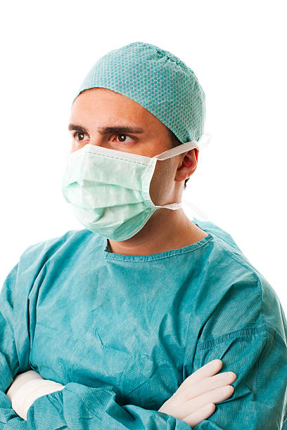 istock Male Surgeon Standing with Arms Crossed, Studio Portrait 157512969