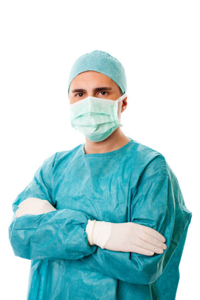 istock Male Surgeon Standing with Arms Crossed, Studio Portrait 157512973