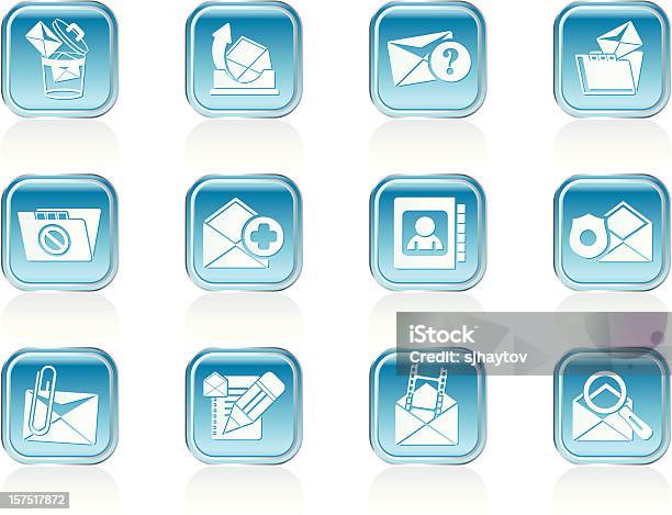 Email And Message Icons Stock Illustration - Download Image Now - Achievement, Archives, Book