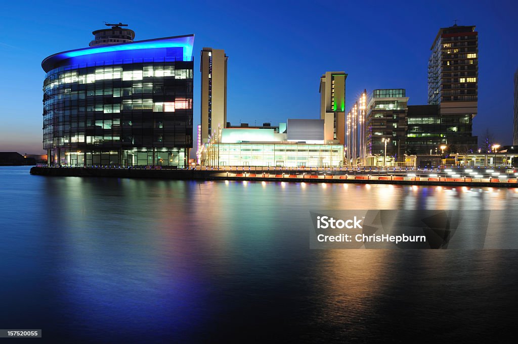 Immeubles de bureaux modernes - Photo de Salford Quays libre de droits