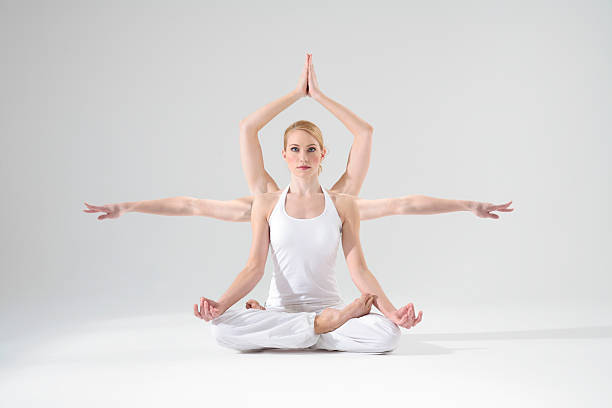 シーヴァ bei 瞑想 - shiva posture ストックフォトと画像