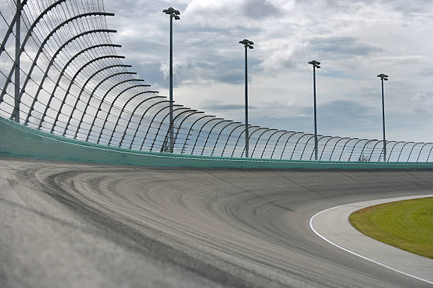 Auto racing Racetrack turn Motor speedway turn. stock car photos stock pictures, royalty-free photos & images