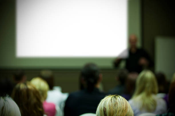 istock Business conference with businessman talking to audience 157522804