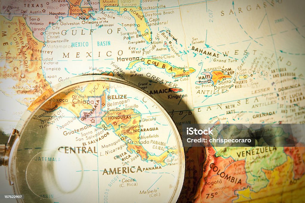Viajar o mundo-série-América Central - Royalty-free Mapa Foto de stock
