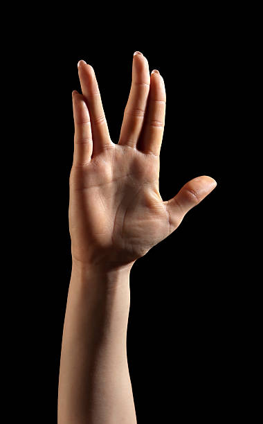 Alien Hand Gesture  vulcan salute stock pictures, royalty-free photos & images