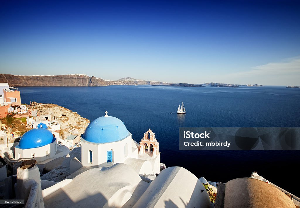 Santorini berühmten Kirche - Lizenzfrei Architektur Stock-Foto