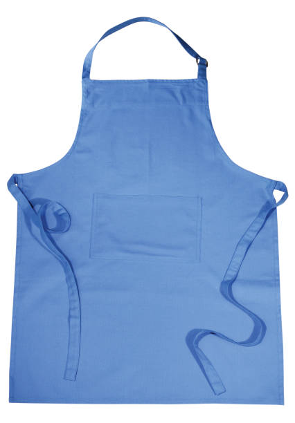 istock Isolated image of a blue apron on white 157523574