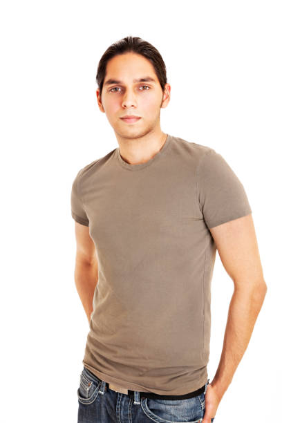 stacked t-shirts with white space