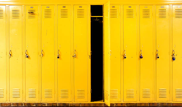 amarela armários - compartimento de arrumação - fotografias e filmes do acervo