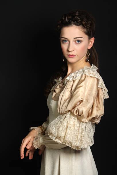 istock A woman dressed in baroque-era clothing 157524073