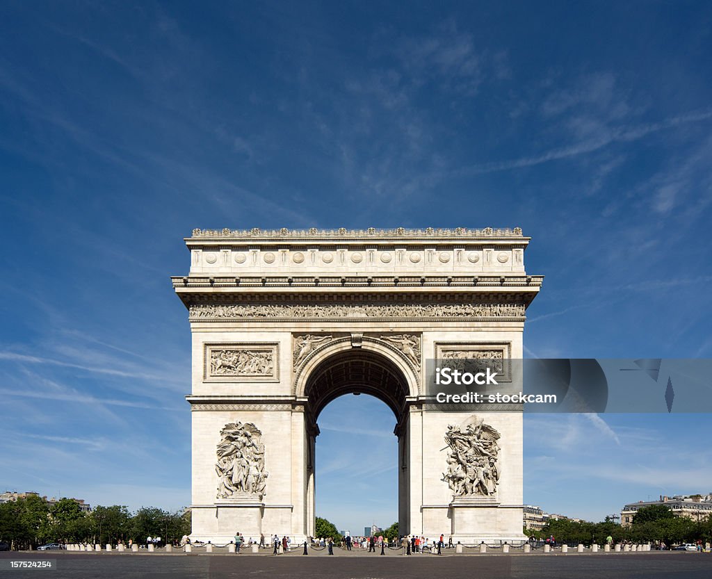 Arc de Triomphe Париже, Франция - Стоковые фото Триумфальная арка - Париж роялти-фри