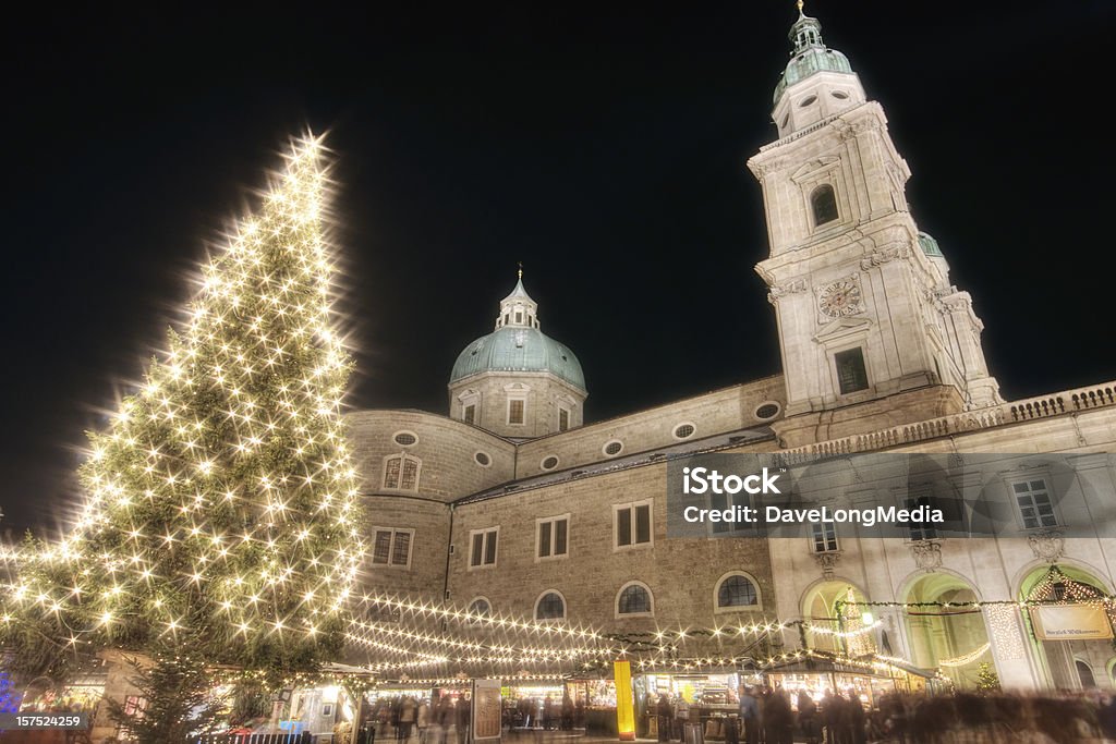 Weihnachtsmarkt w Salzburg, Austria - Zbiór zdjęć royalty-free (Salzburg)