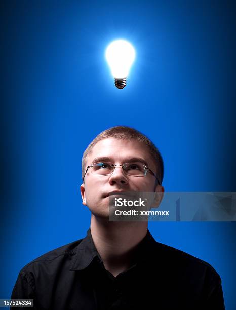 Idea Coming Stock Photo - Download Image Now - Adult, Adults Only, Blue