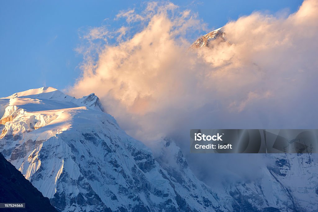 Cho Oyu. Everest-Schaltung. Nepal Motive. - Lizenzfrei Abenteuer Stock-Foto