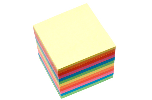 Notepad Postit Image Notepad Postit Isolated On White Stock Photo - Download Image Now ...