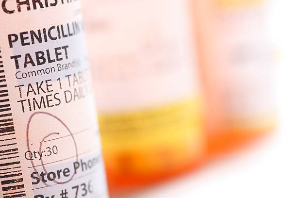 medicamentos sujeitos a receita médica - penicillin imagens e fotografias de stock