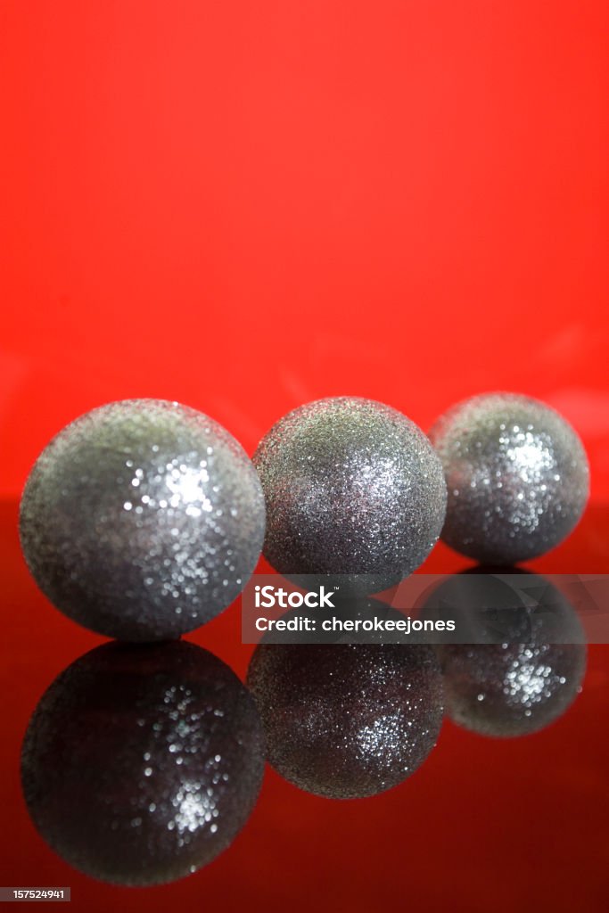 Desejos em bolas de Prata - Royalty-free Bola de Árvore de Natal Foto de stock