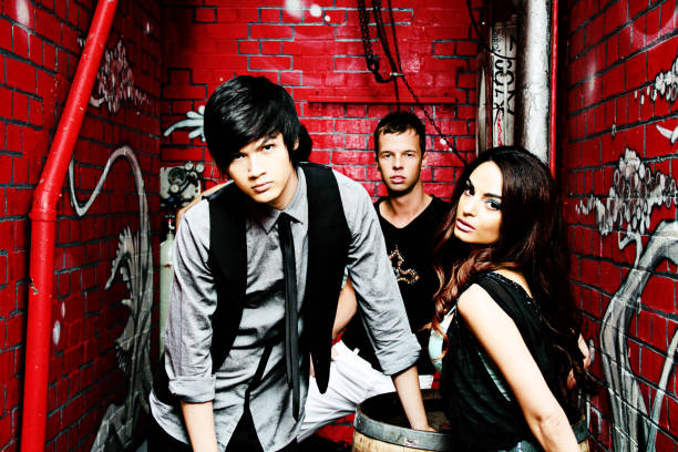 istock Three Funky Youths In An Alley 157525046