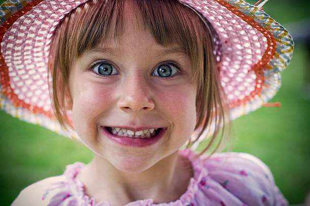 istock Funny little girl 157525697