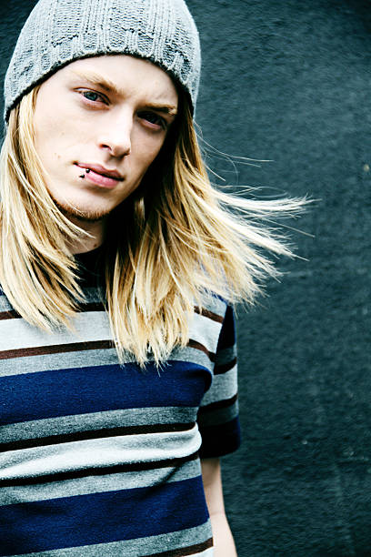 istock Funky Young Guy With Long Hair 157525829