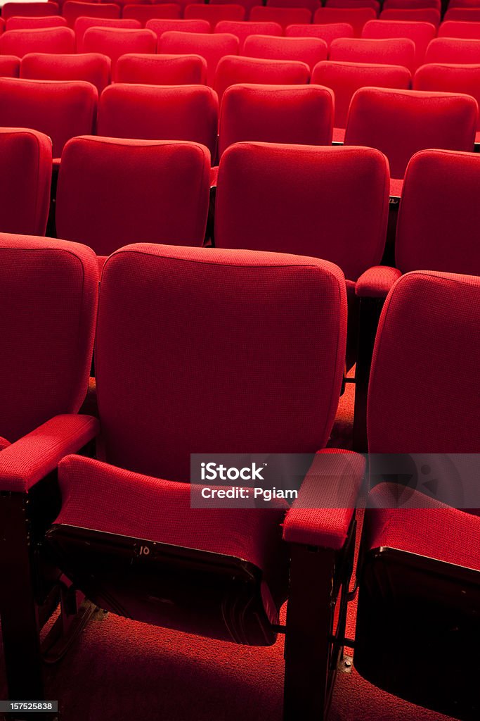 Posti Teatro rosso evento - Foto stock royalty-free di Spettacolo teatrale