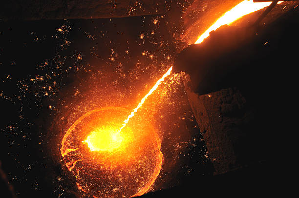 molten iron  melting metal stock pictures, royalty-free photos & images