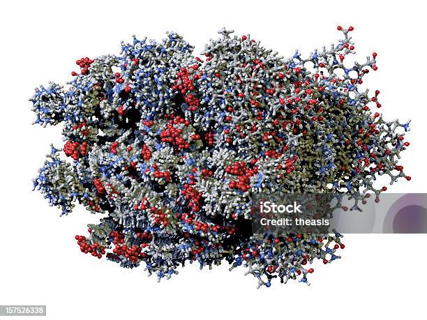 Molecola Di Interferone Umane - Fotografie stock e altre immagini di Enzima - Enzima, Atomo, Biochimica