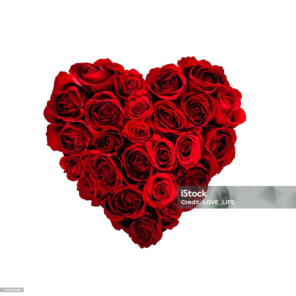 Valentines Day Rose Heart Stock Photo - Download Image Now - Heart ...