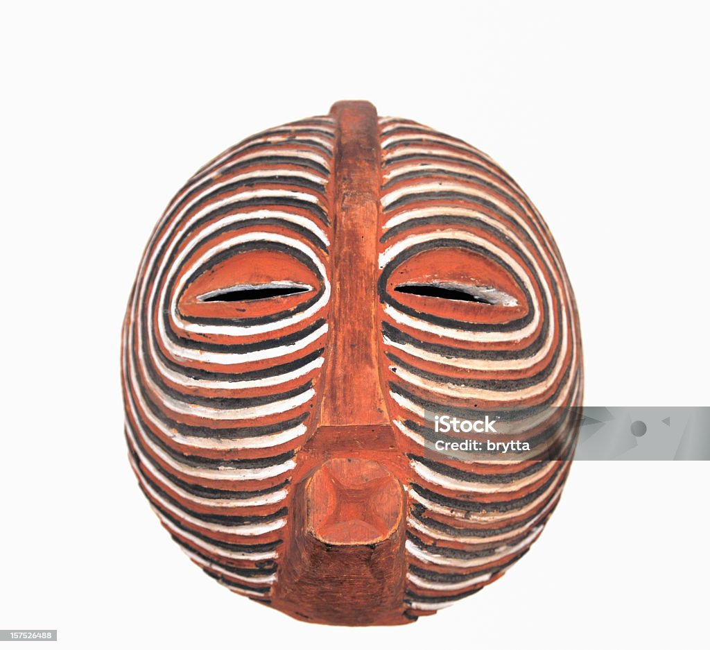 Traditonal-africano Baluba Kifwebe máscara close-up - Foto de stock de Máscara royalty-free